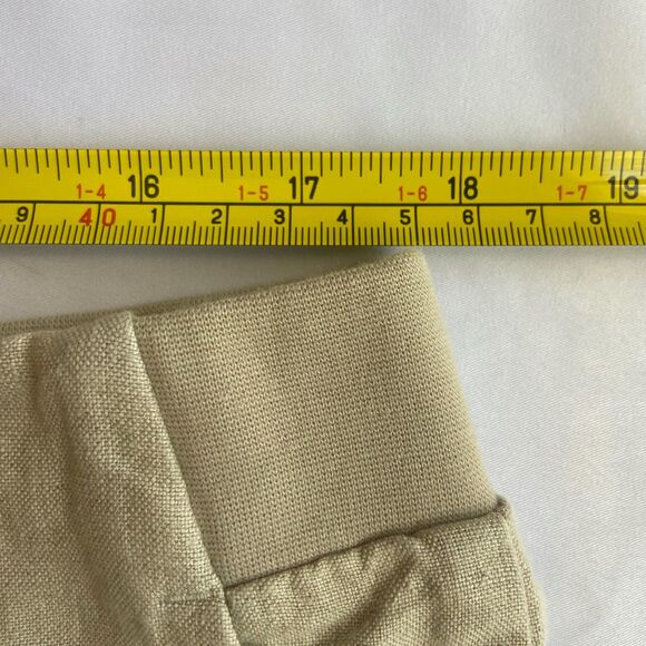 J.Jill Size L P Love Linen 100% Linen Beige Pull On Elastic Waist Pants - Picture 5 of 5